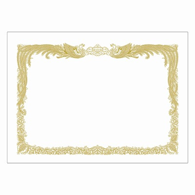 ササガワ　賞状用紙 上質紙 B4判 縦書用  [100枚入]