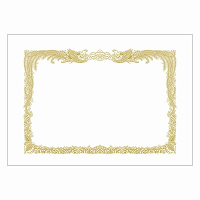 ササガワ　賞状用紙 上質紙 中判 縦書用  [100枚入]