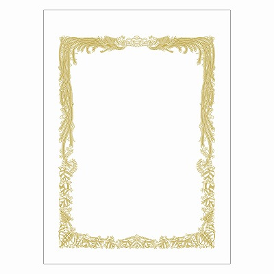 ササガワ　賞状用紙 上質紙 A4判 横書用  [100枚入]