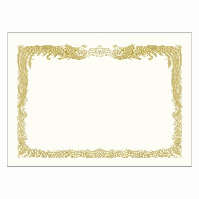 ササガワ　賞状用紙 ケント紙 B4判 縦書用  [100枚入]