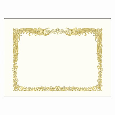 ササガワ　賞状用紙 ケント紙 A4判 縦書用  [100枚入]