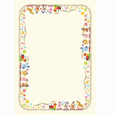 ササガワ　証書用紙 B5判 アニマル  [20枚入]