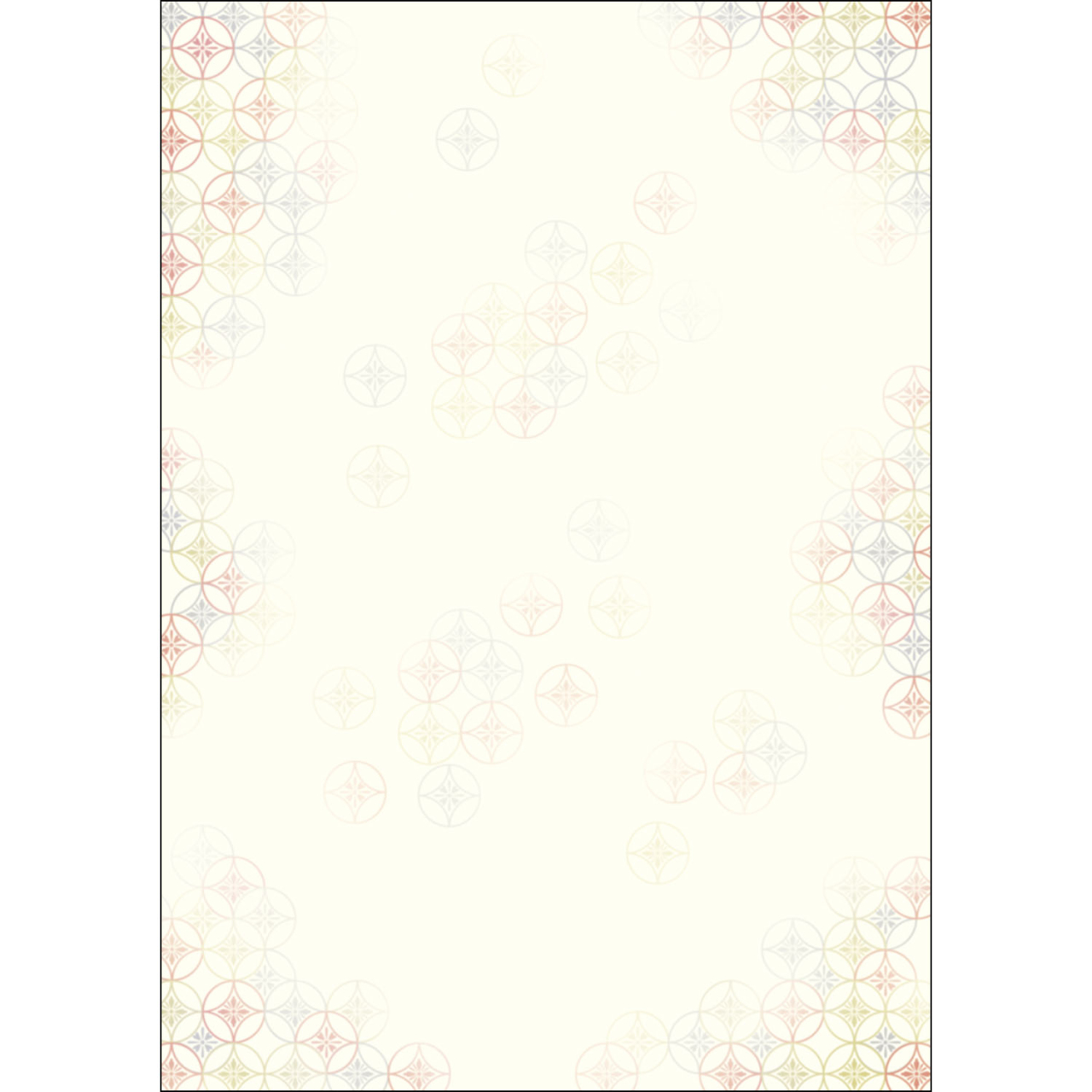 ササガワ　和柄用紙 和ごころ A4判 花七宝[10枚袋入]