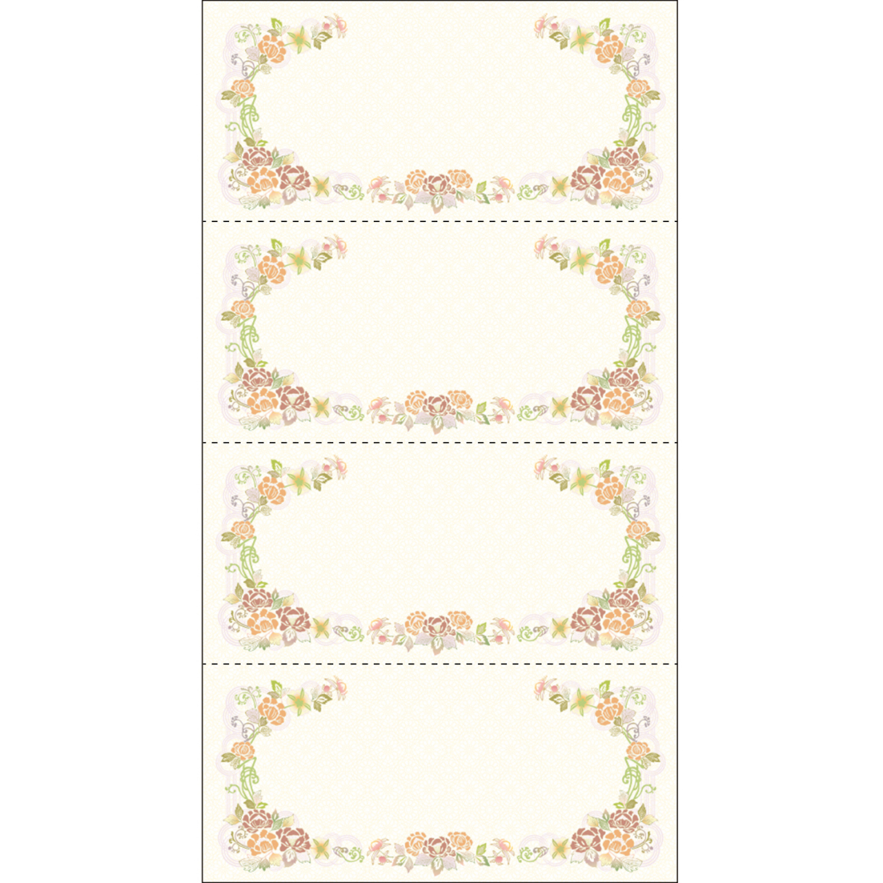 ササガワ　マルチケット フラワー[100枚入]