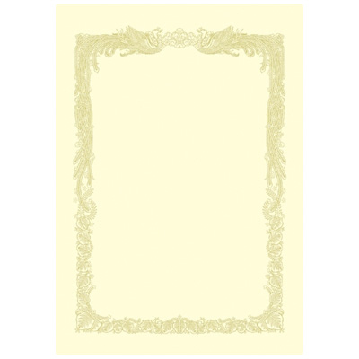 ササガワ　OA賞状用紙 クリーム A3横書100 10-1188