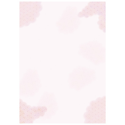 ササガワ　和柄用紙 和ゴコロ 桃紗綾雲  4-1000