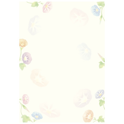 ササガワ　和柄用紙 和ゴコロ 朝顔  4-1015