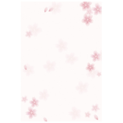 ササガワ　和柄用紙 和ゴコロ 桜 ハガキ大  4-1105