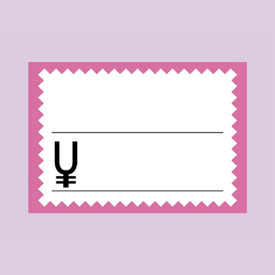 ササガワ　カード 中 ピンク枠  16-4369