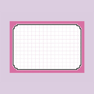 ササガワ　カード 中 ピンク枠  16-4372