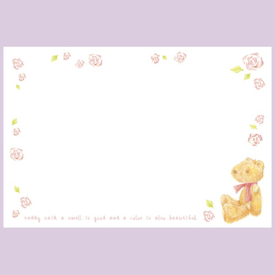 ササガワ　カード ベア ハガキ判  16-1706