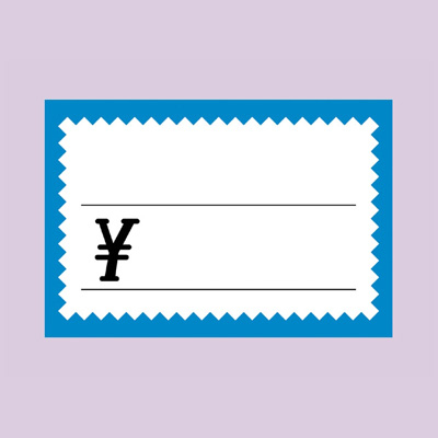 ササガワ　ショーカード 大 ブルー枠入リ  17-5372