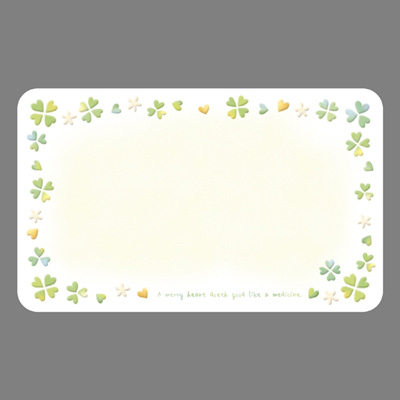 ササガワ　Fカード100 カラフルクローバー  16-883