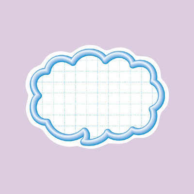 ササガワ　抜型カード 立体枠 吹出シナシ  16-4083