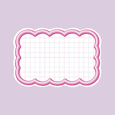 ササガワ　抜型カード 立体枠 波四角ナシ  16-4116