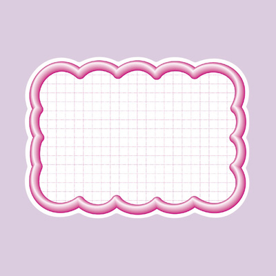 ササガワ　抜型カード 立体枠 波四角ナシ  16-4196