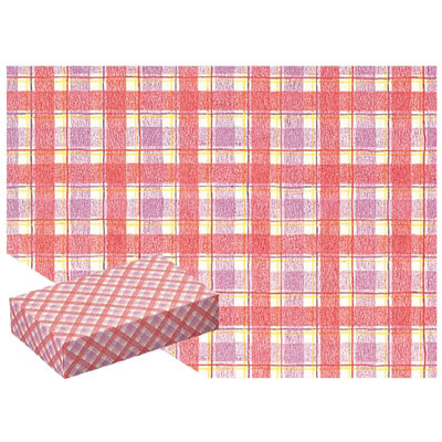 ササガワ　包装紙 タータンチェックR  49-1156