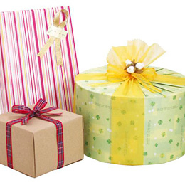 ササガワ　包装紙 ハッピークローバー 半才判  49-1514