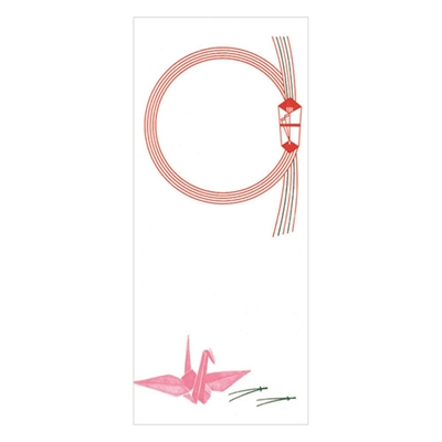 ササガワ　 札紙 輪ノシ 無字 幅広 [100枚入]