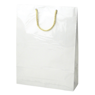 ササガワ　手提ゲバッグ キャリーバッグL 白 [5枚袋入]