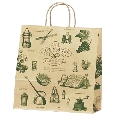 ササガワ　手提ゲバッグ シルバースミス 中 [50枚袋入]