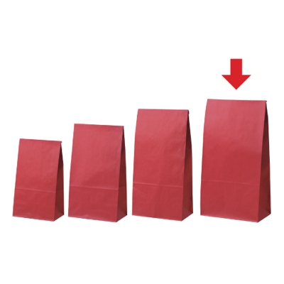 ササガワ　ギフトバッグ 角底袋 ルージュ [100枚袋入]