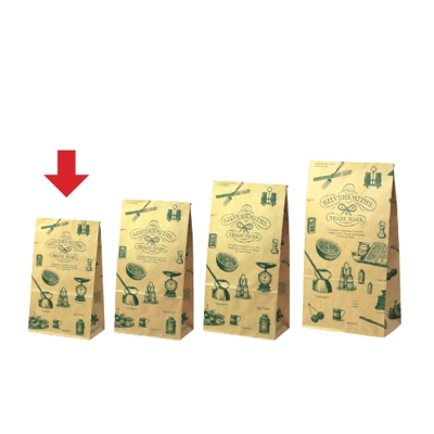 ササガワ　ギフトバッグ 角底袋シルバースミス中 [100枚袋入]