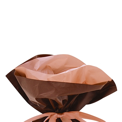 ササガワ　巾着袋 ブラウン 中 50P [50枚袋入]