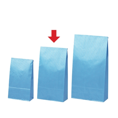 ササガワ　ギフトバッグ 角底袋20P ブルー [20枚袋入]