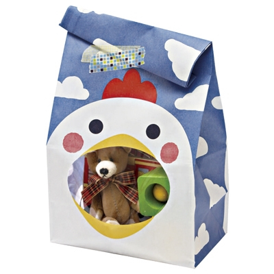 ササガワ　パックンバッグ ニワトリ 10P [10枚袋入]