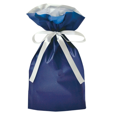 ササガワ　巾着袋 ネイビー 小 1P [5枚袋入]