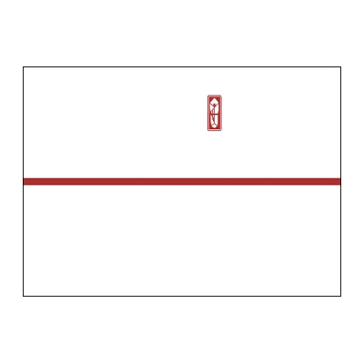 ササガワ　のし紙 本中判 赤棒 山 [100枚袋入]