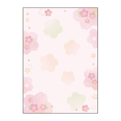 ササガワ　和柄用紙　和ごころ　彩桜　[10枚袋入]