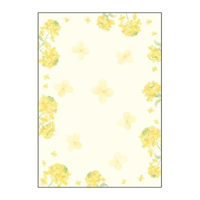 ササガワ　和柄用紙　和ごころ　菜の花　[10枚袋入]