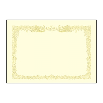 ササガワ　厚口ＯＡ賞状用紙　ク　Ｂ４判縦書用１００　[100枚袋入]