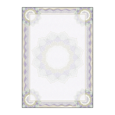 ササガワ　＊証書用紙　Ａ４判　彩紋　[10枚袋入]