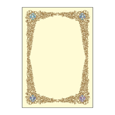 ササガワ　＊証書用紙　Ａ４判　レリーフ　[5枚袋入]