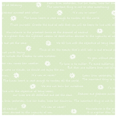 ササガワ　包装紙　フラワーレターＧ　半才判　[50枚袋入]