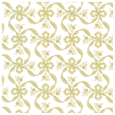 ササガワ　包装紙　フラールリボン金　半才判　[50枚袋入]