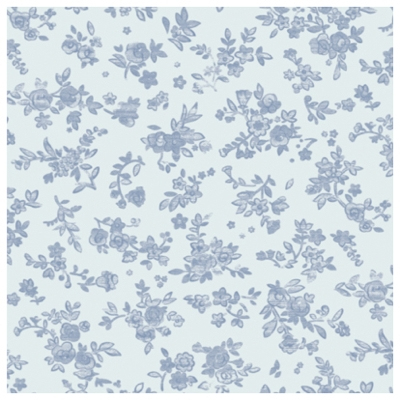 ササガワ　包装紙　ブルーフラワー　全判　[50枚袋入]