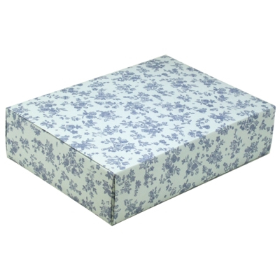 ササガワ　包装紙　ブルーフラワー　全判　[50枚袋入]