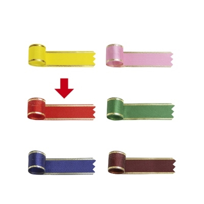 ササガワ　リボン　イブ　赤　１８ｍｍ幅　[10ｍ巻]