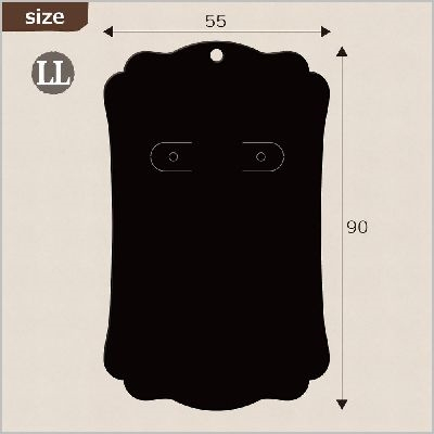 ササガワ　ピアス・イヤリング専用台紙　ブラック　ＬＬ　[16枚袋入]