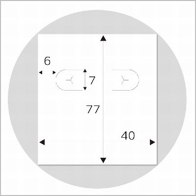 ササガワ　ＯＡ対応ピアス・イヤリング作成台紙　ホワイト　Ｓ　２２５枚作成出来ます　[15シ－ト袋入]