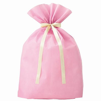 ササガワ　超BIGサイズ巾着　ピンク　５枚入　[5枚袋入]