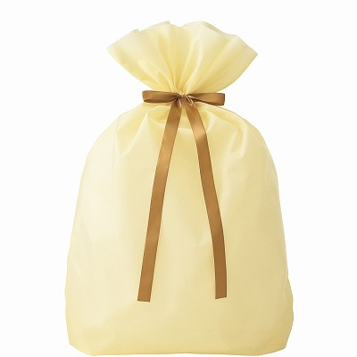 ササガワ　超BIGサイズ巾着　アイボリー　５枚入　[5枚袋入]