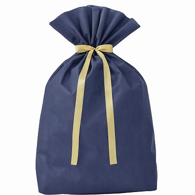 ササガワ　超BIGサイズ巾着　ネイビー　５枚入　[5枚袋入]