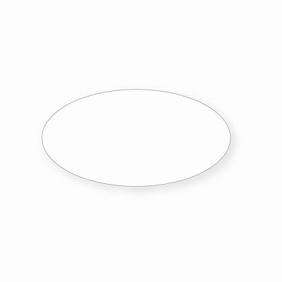 ササガワ　アドテープ 楕円　透明　小　[500片袋入]