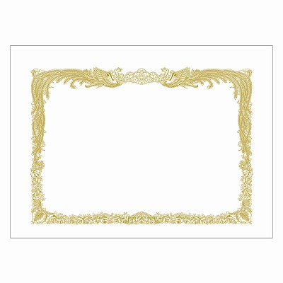 ササガワ　賞状用紙 上質紙 A4判 縦書用  [100枚入]