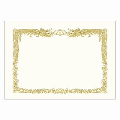 ササガワ　賞状用紙 ケント紙 みの判 縦書用  [100枚入]